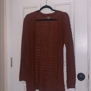 Dark orange cardigan